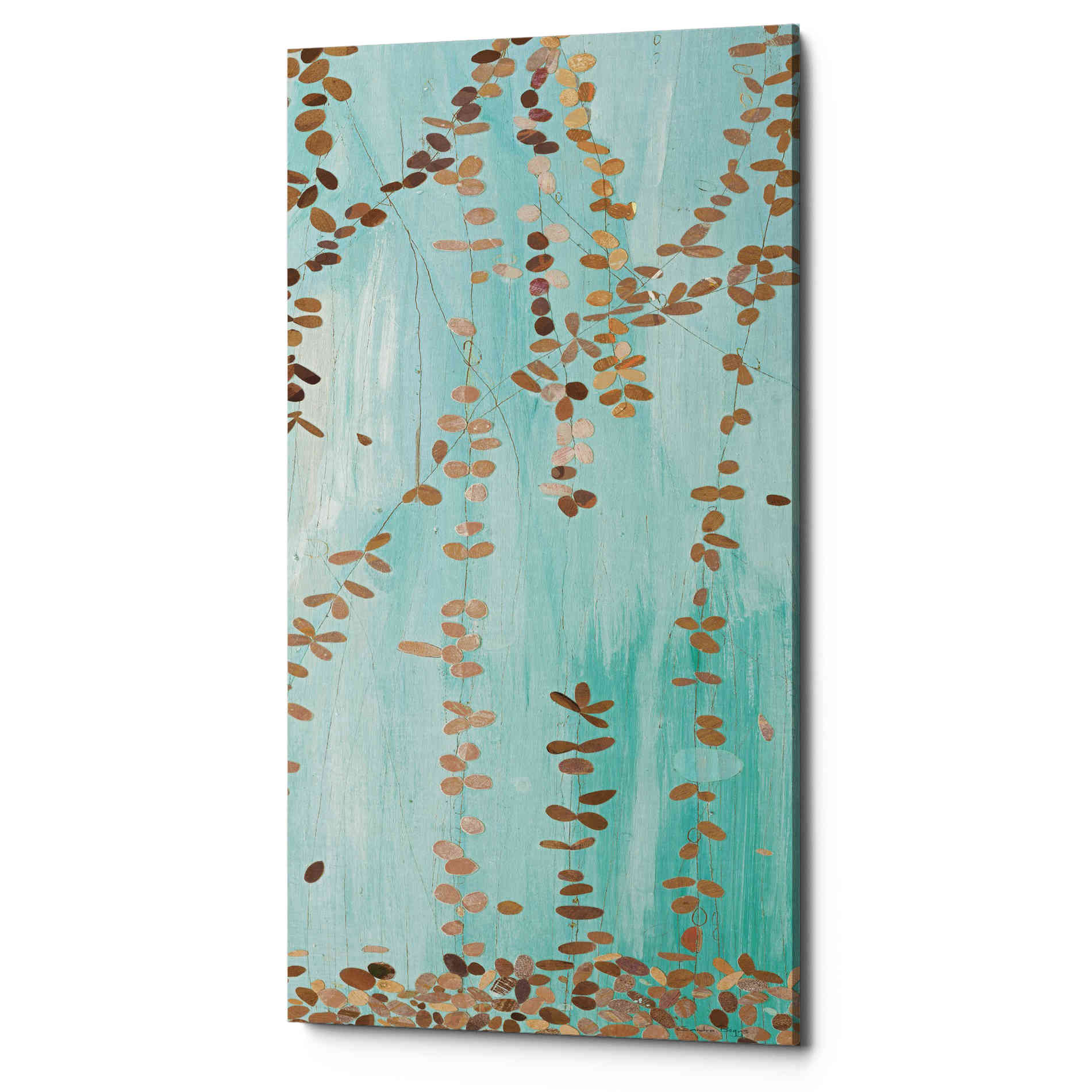 'Trailing Vines II Blue' by Candra Boggs, Canvas Wall Art