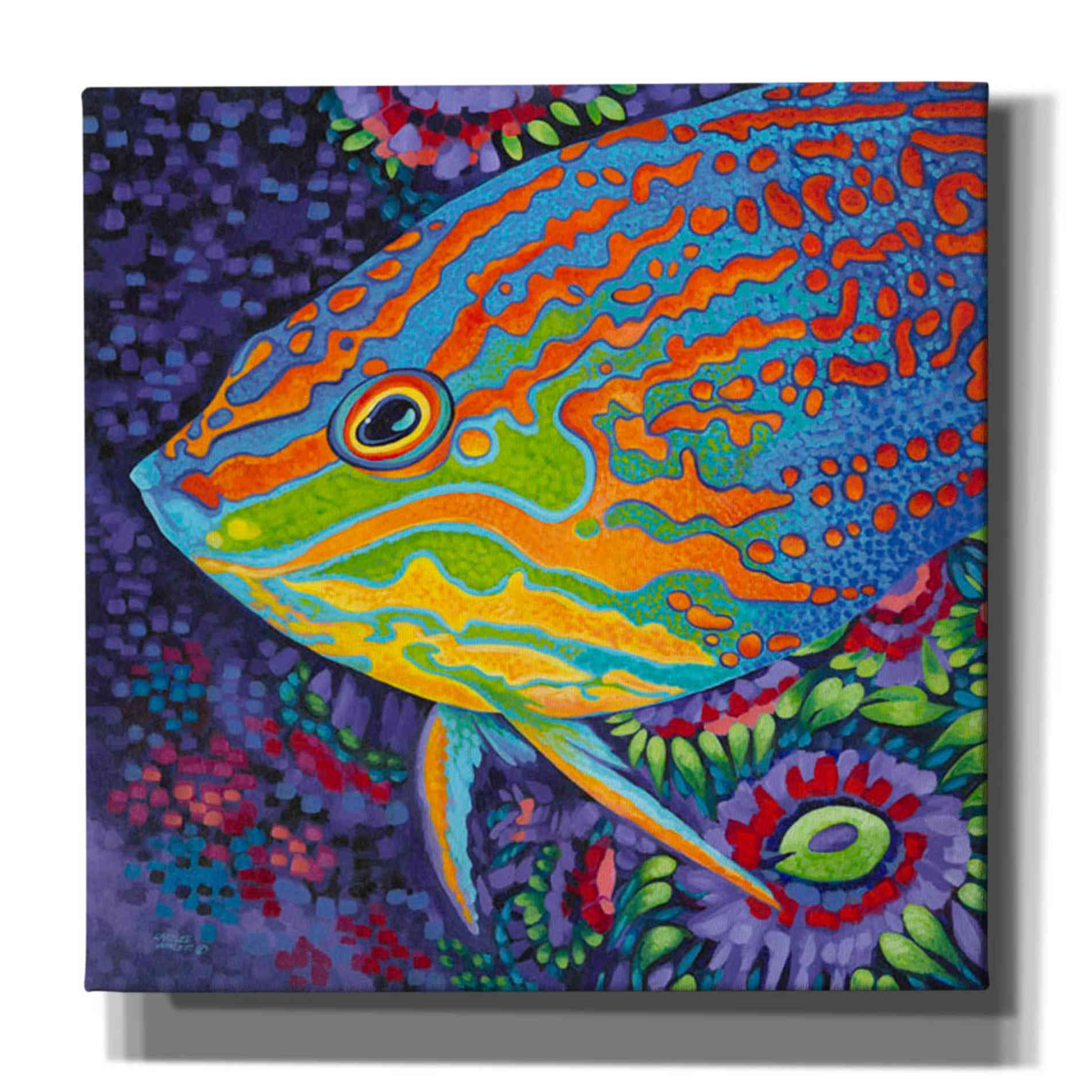 'Brilliant Tropical Fish I' by Carolee Vitaletti Giclee Canvas Wall Art