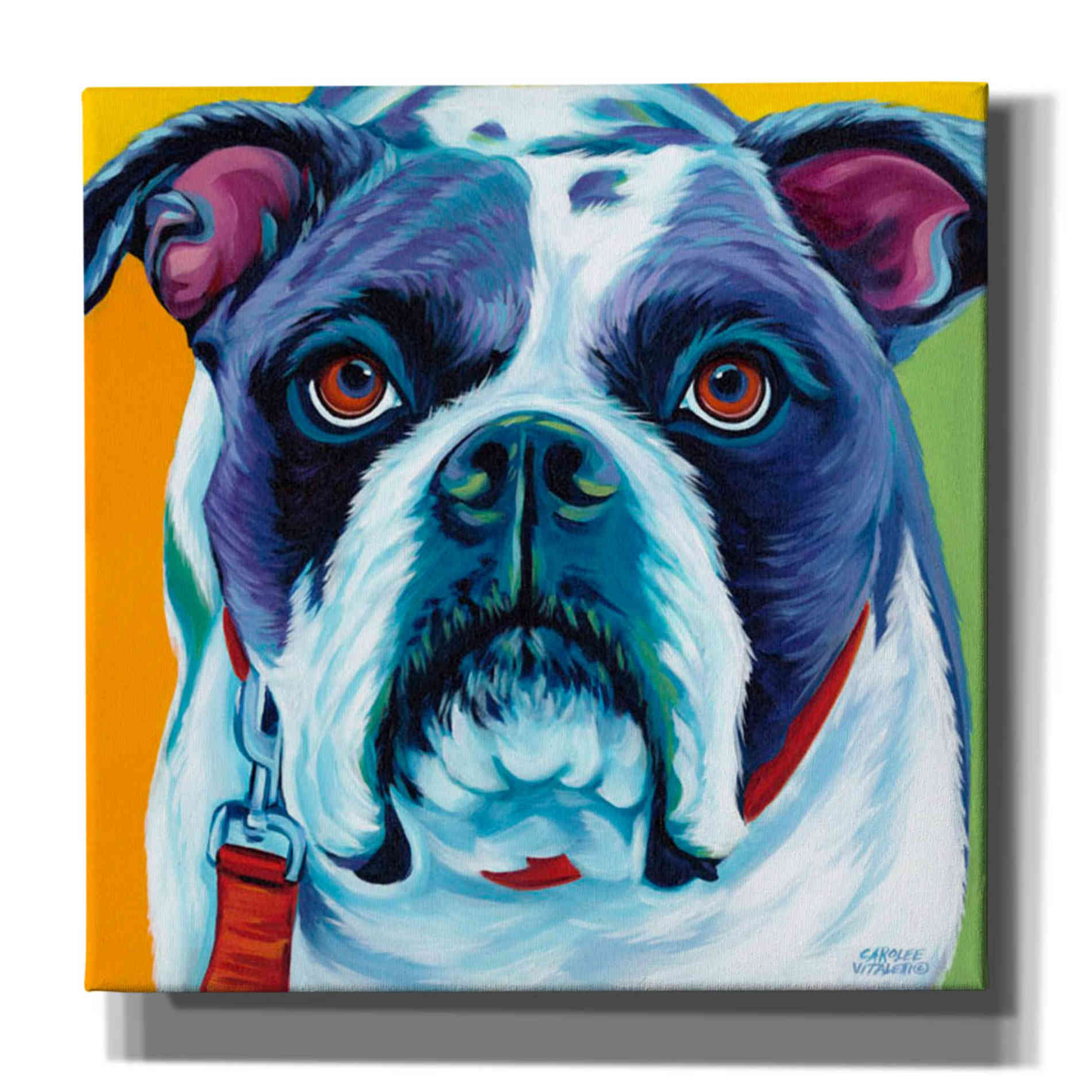 'Cute Pups II' by Carolee Vitaletti Giclee Canvas Wall Art