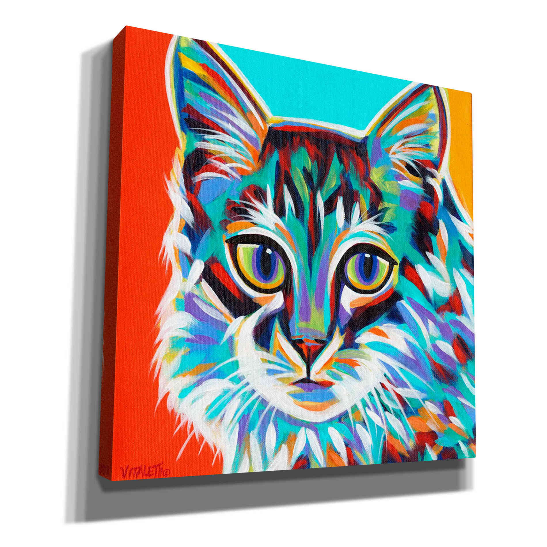 'Dramatic Cats II' by Carolee Vitaletti Giclee Canvas Wall Art