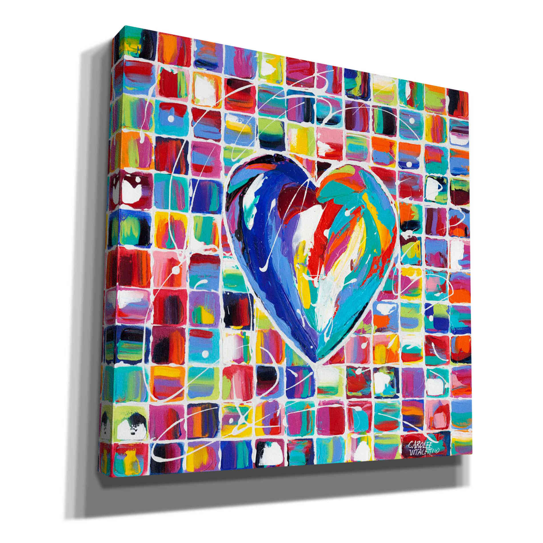 'Hearts of a Different Color I' by Carolee Vitaletti Giclee Canvas Wall Art