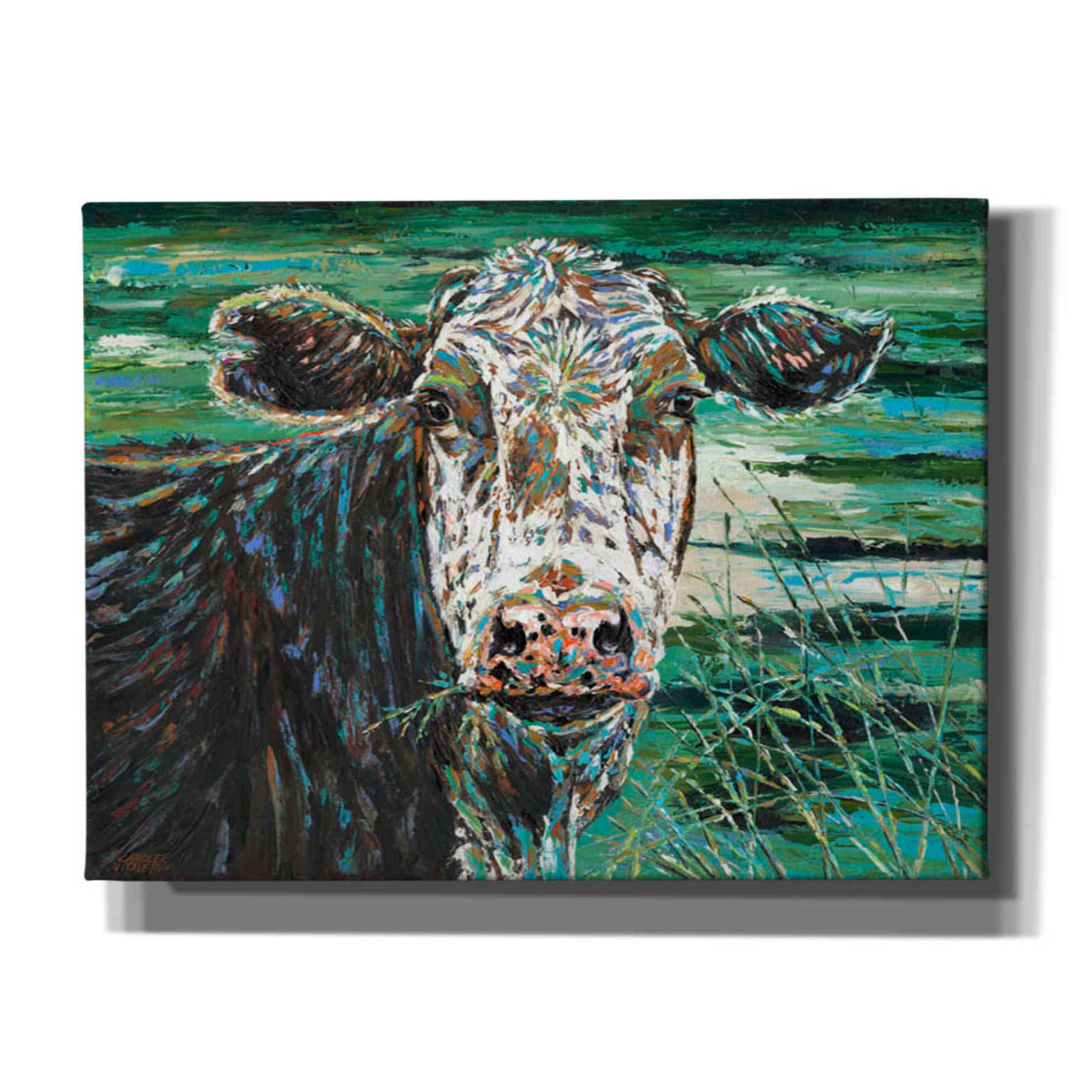 'Marshland Cow II' by Carolee Vitaletti Giclee Canvas Wall Art
