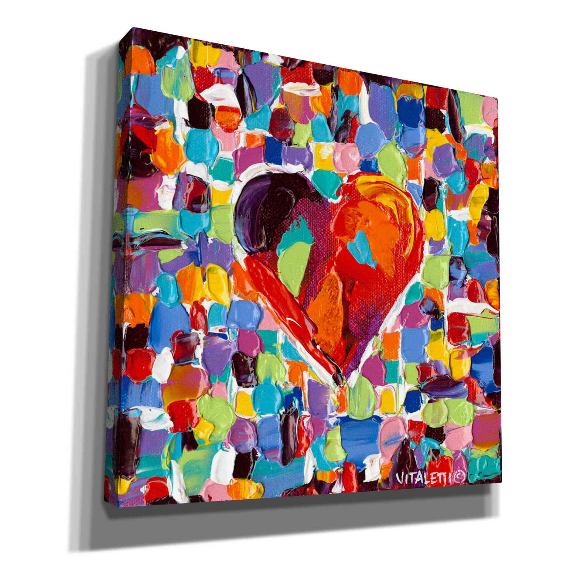 'Mosaic Heart III' by Carolee Vitaletti Giclee Canvas Wall Art