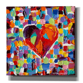 'Mosaic Heart III' by Carolee Vitaletti Giclee Canvas Wall Art