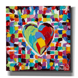 'Mosaic Heart I' by Carolee Vitaletti Giclee Canvas Wall Art