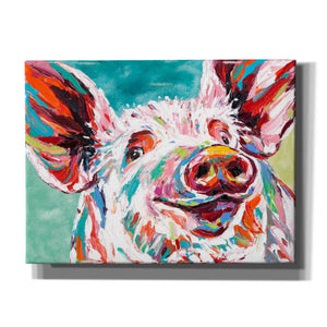 'Piggy I' by Carolee Vitaletti Canvas Wall Art,Size C Landscape