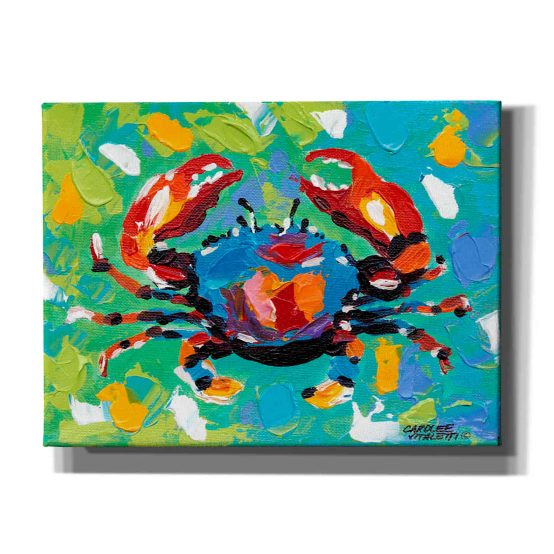 'Seaside Crab I' by Carolee Vitaletti Giclee Canvas Wall Art