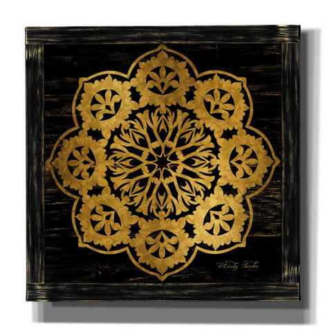 Image of 'Gold Mandala I' by Cindy Jacobs, Canvas Wall Art,Size 1 Square