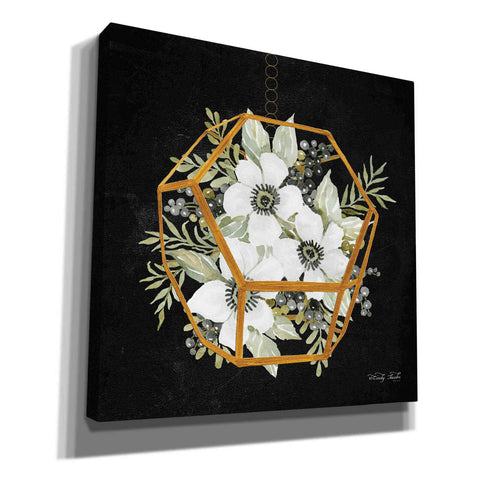 Image of 'Gold Geometric Hexagon' by Cindy Jacobs, Canvas Wall Art,Size 1 Square