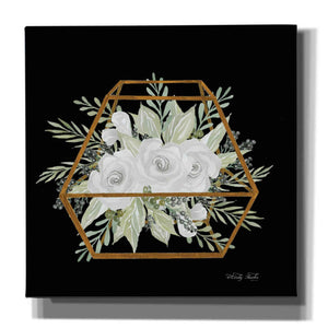 'Gold Geometric Polygon' by Cindy Jacobs, Canvas Wall Art,Size 1 Square