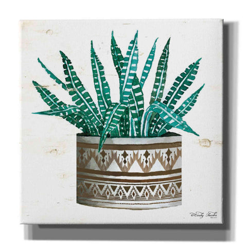 Image of 'Mud Cloth Vase V' by Cindy Jacobs, Canvas Wall Art,Size 1 Square