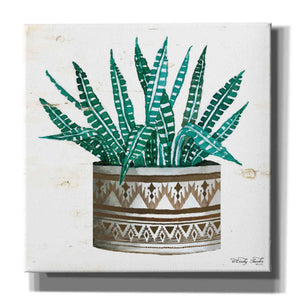 'Mud Cloth Vase V' by Cindy Jacobs, Canvas Wall Art,Size 1 Square