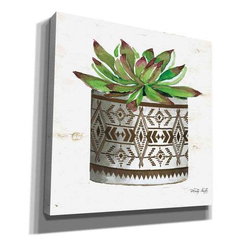 Image of 'Mud Cloth Vase VI' by Cindy Jacobs, Canvas Wall Art,Size 1 Square