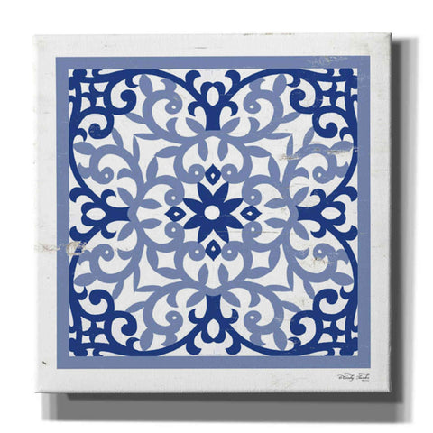 Image of 'Blue Tile V' by Cindy Jacobs, Canvas Wall Art,Size 1 Square
