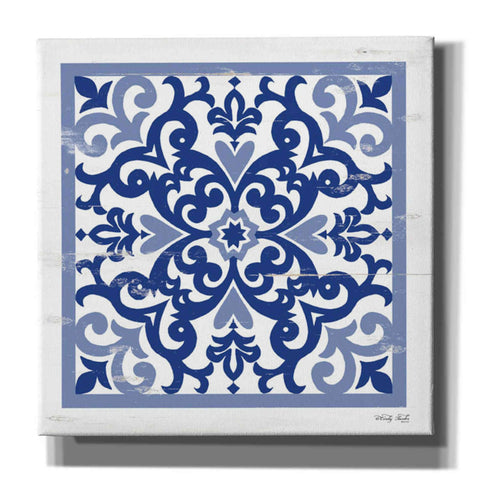 Image of 'Blue Tile VI' by Cindy Jacobs, Canvas Wall Art,Size 1 Square