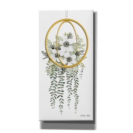 'Gold Geometric Circle & Ivy' by Cindy Jacobs, Giclee Canvas Wall Art