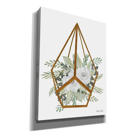 Image of 'Gold Geometric Diamond' by Cindy Jacobs, Canvas Wall Art,Size B Portrait