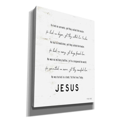 Image of 'Jesus' by Cindy Jacobs, Canvas Wall Art,Size B Portrait