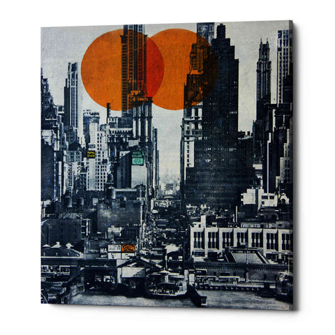 Image of 'NEW YORK SKYLINE 1948' by DB Waterman, Giclee Canvas Wall Art