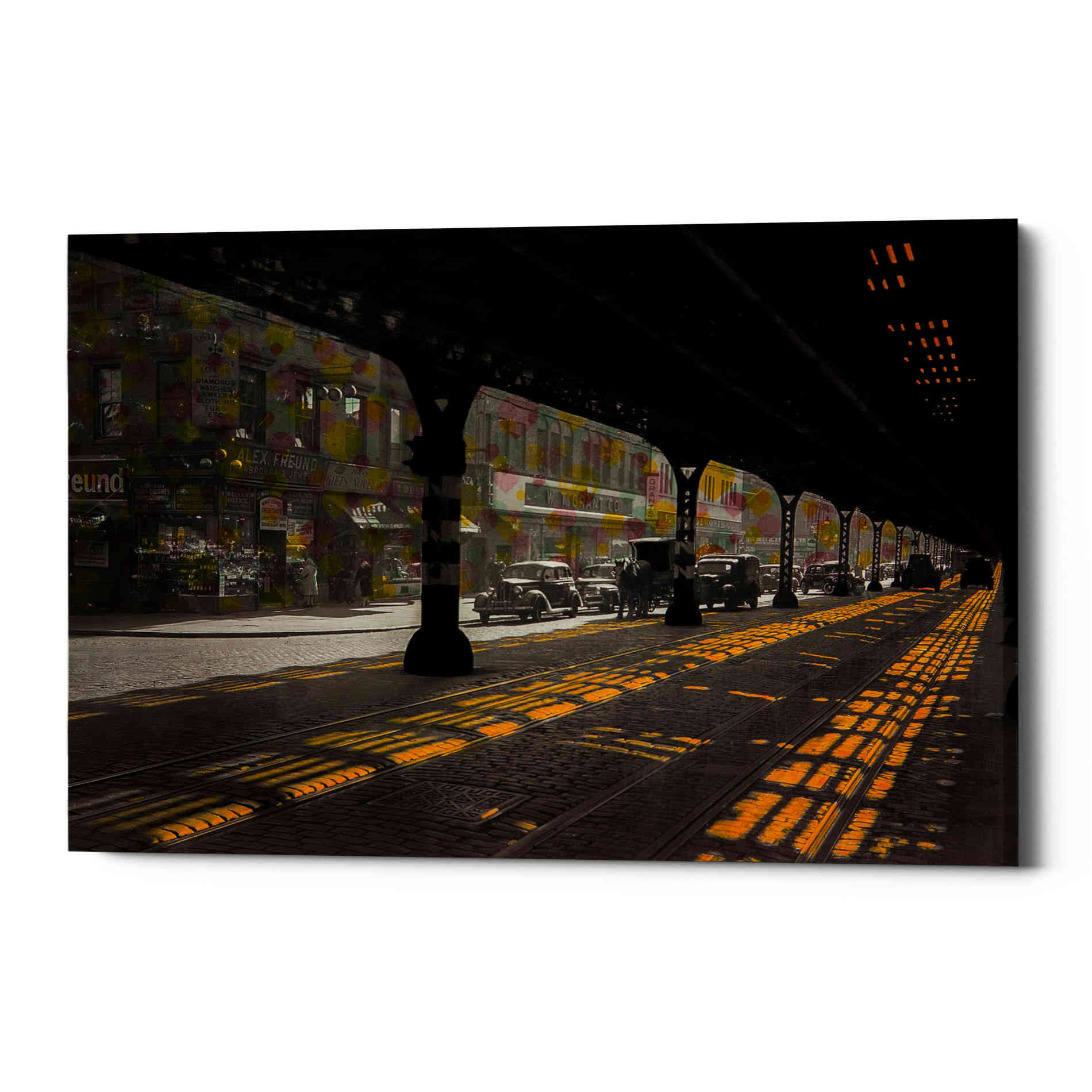 'UNDER THE BRIDGE' by DB Waterman, Giclee Canvas Wall Art