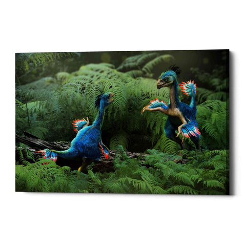 Image of 'Caudipteryx' Canvas Wall Art