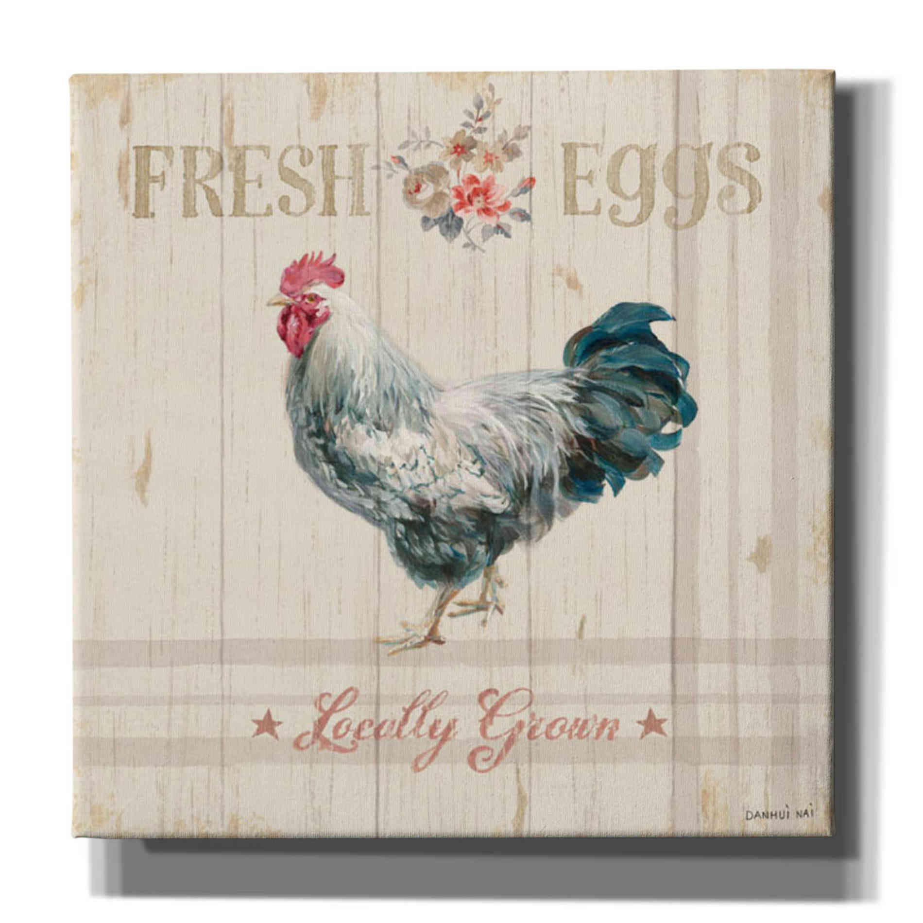 'Farm Patchwork VIII' by Danhui Nai, Canvas Wall Art,Size 1 Sqaure