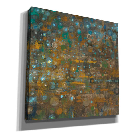 Image of 'Blue And Bronze Dots X' by Danhui Nai, Canvas Wall Art