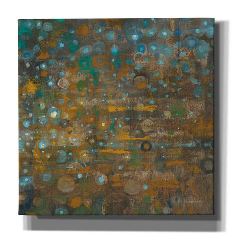 Image of 'Blue And Bronze Dots X' by Danhui Nai, Canvas Wall Art