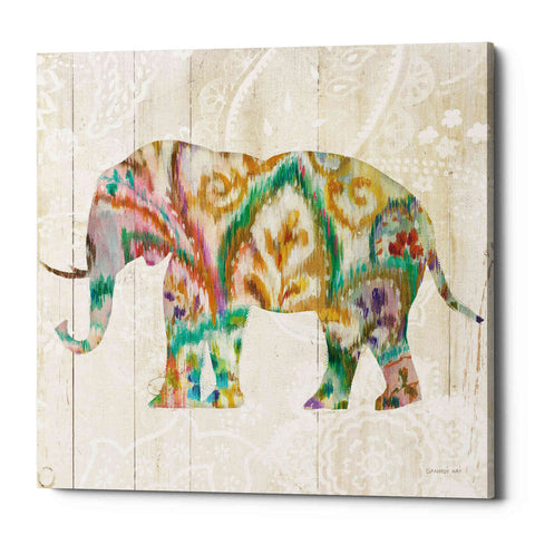 Image of 'Boho Paisley Elephant II v2' by Danhui Nai, Canvas Wall Art