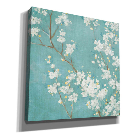 Image of 'White Cherry Blossom II on Blue' by Danhui Nai, Canvas Wall Art
