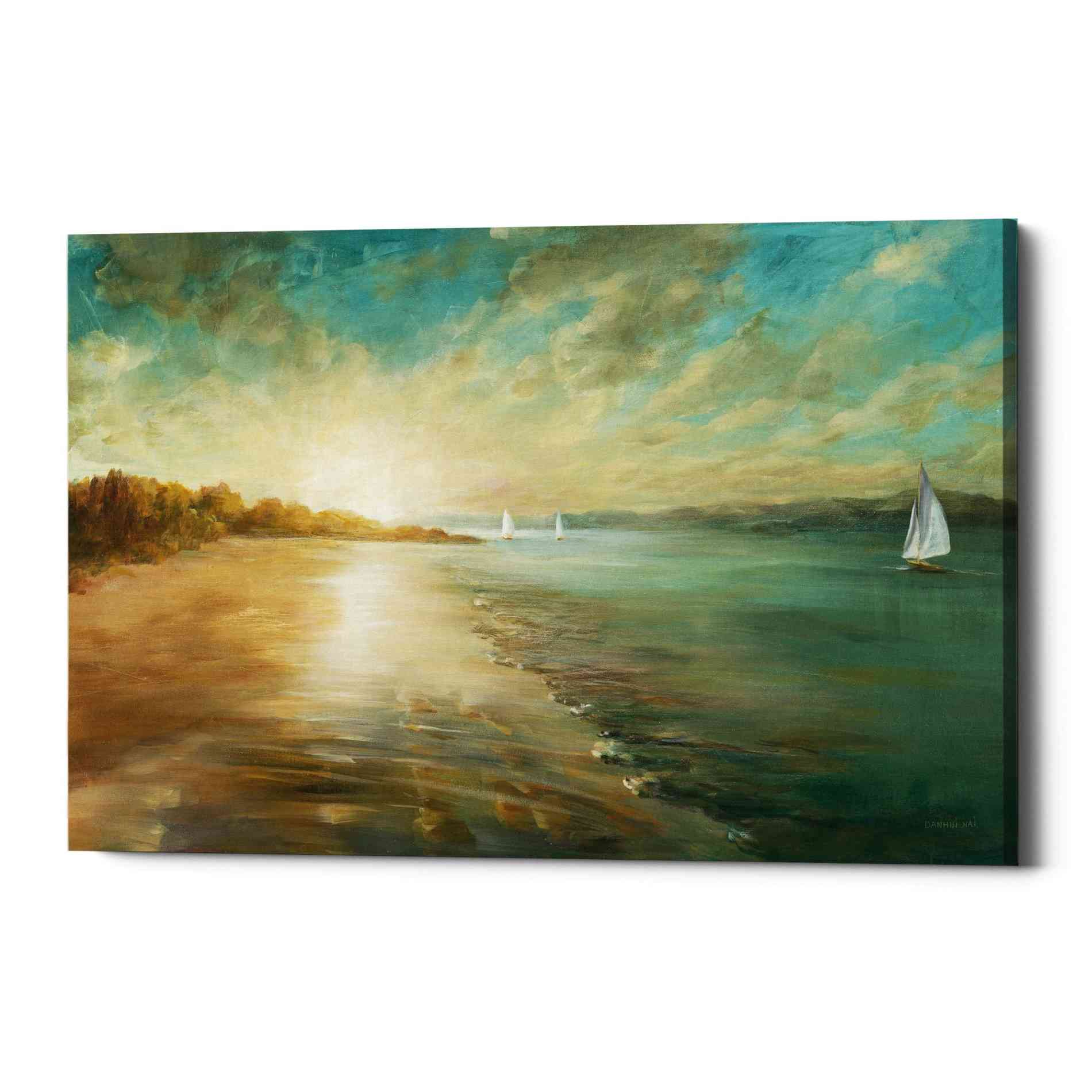 'Coastal Glow' by Danhui Nai, Canvas Wall Art