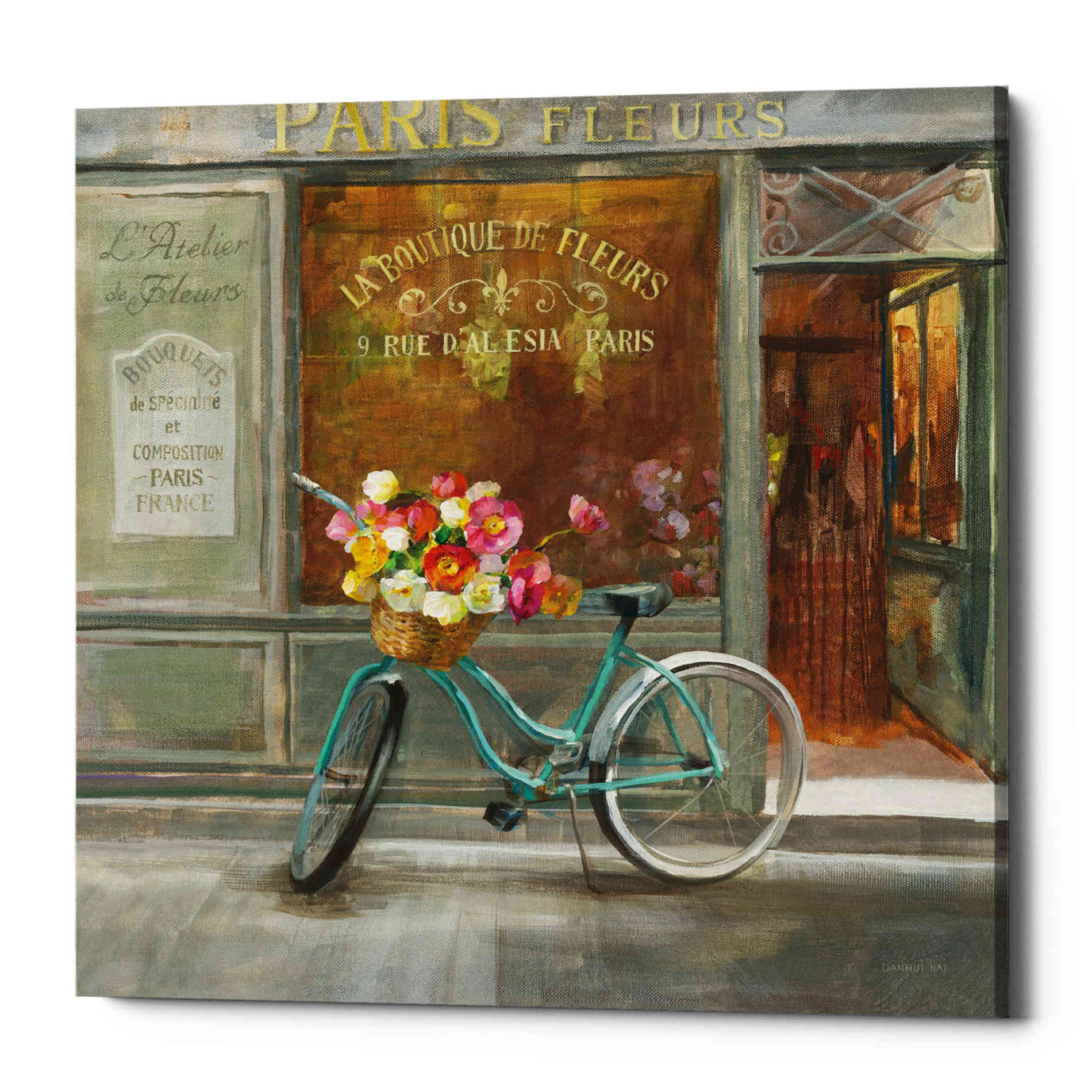'French Flowershop v2' by Danhui Nai, Canvas Wall Art