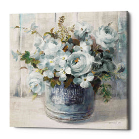 'Garden Blooms I Blue Crop' by Danhui Nai, Canvas Wall Art