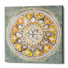 'Mandala Delight Yellow Grey III' by Danhui Nai, Canvas Wall Art