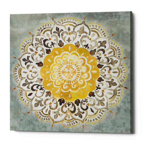 Image of 'Mandala Delight IV Yellow Grey' by Danhui Nai, Canvas Wall Art