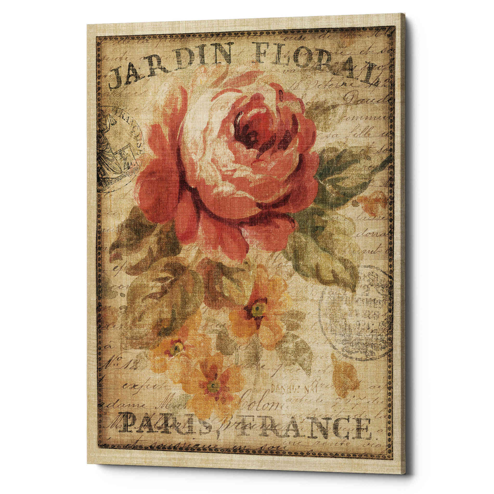 'Parisian Flowers II' by Danhui Nai, Canvas Wall Art