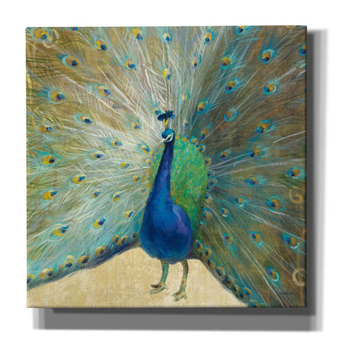Image of 'Blue Peacock' by Danhui Nai, Canvas Wall Art