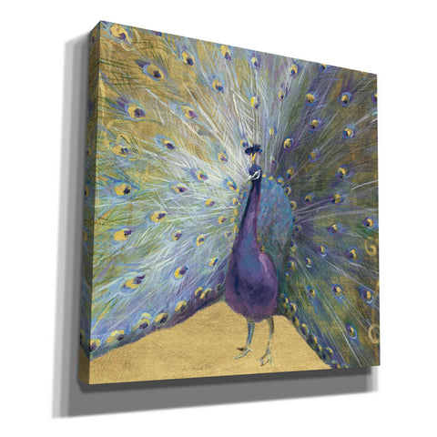 Image of 'Purple And Gold Peacock' by Danhui Nai, Canvas Wall Art