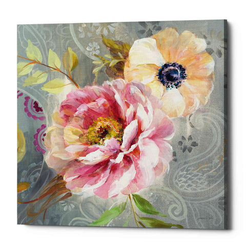 Image of 'Peonies and Paisley III' by Danhui Nai, Canvas Wall Art