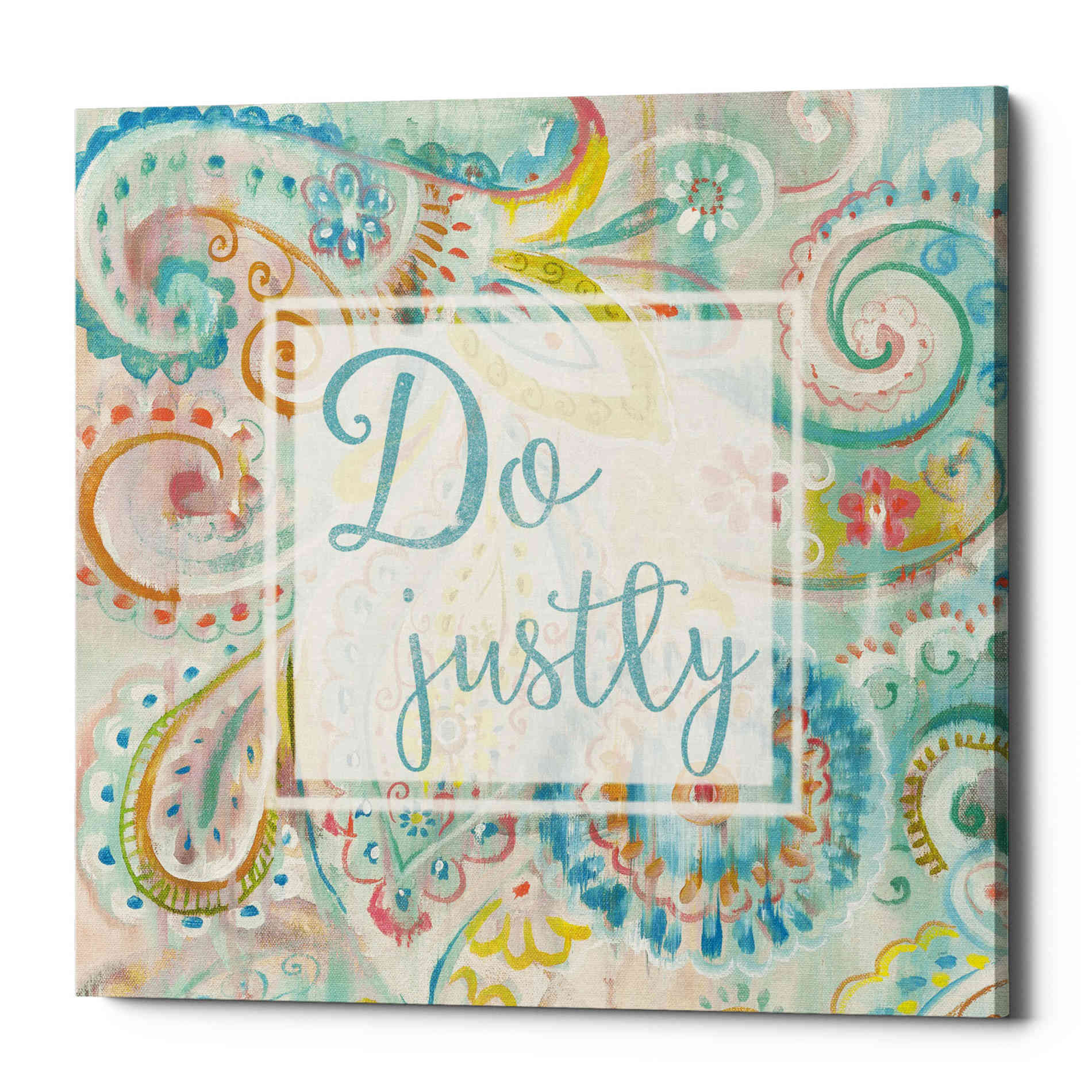 'Spring Dream Paisley II Pink Sentiment' by Danhui Nai, Canvas Wall Art