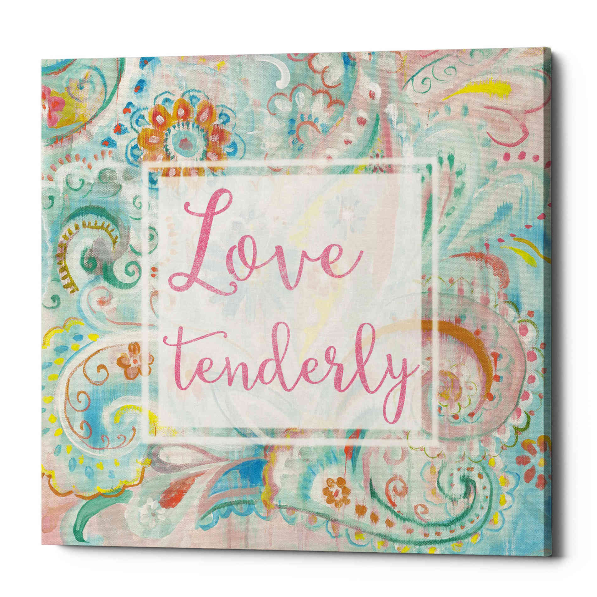 'Spring Dream Paisley III Pink Sentiment' by Danhui Nai, Canvas Wall Art