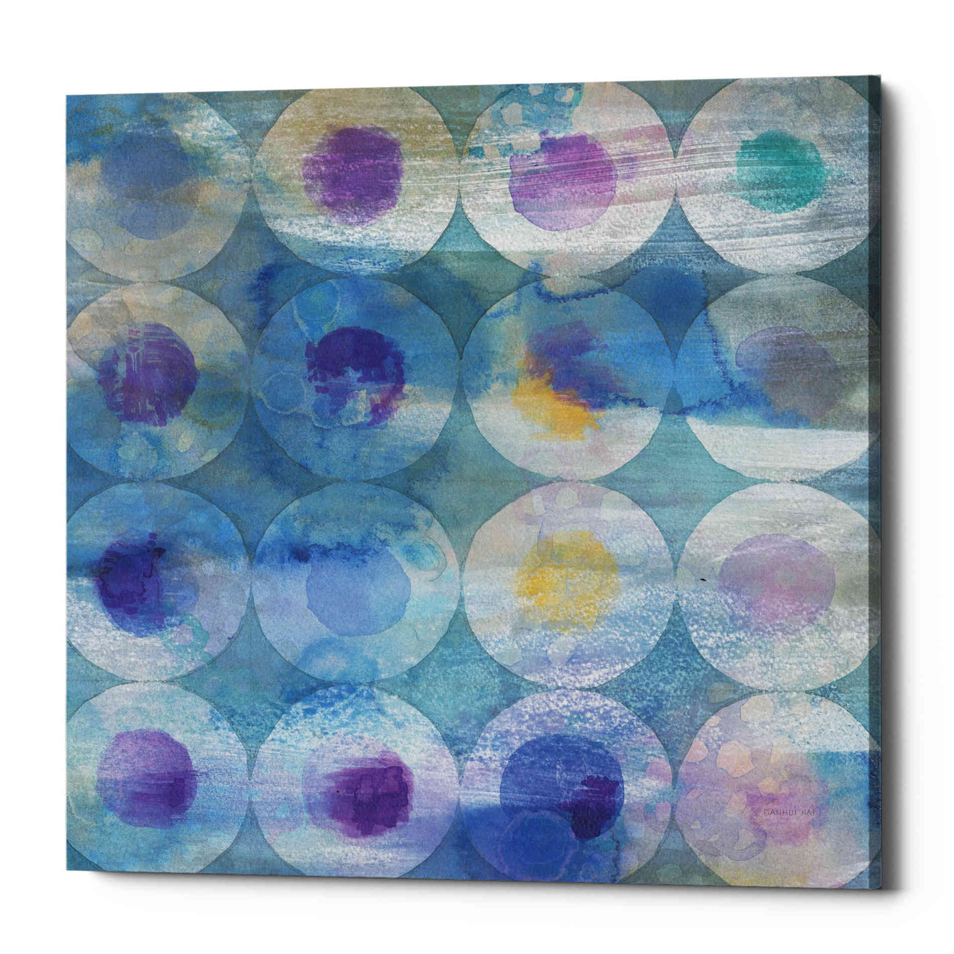 'Touching Circles III' by Danhui Nai, Canvas Wall Art