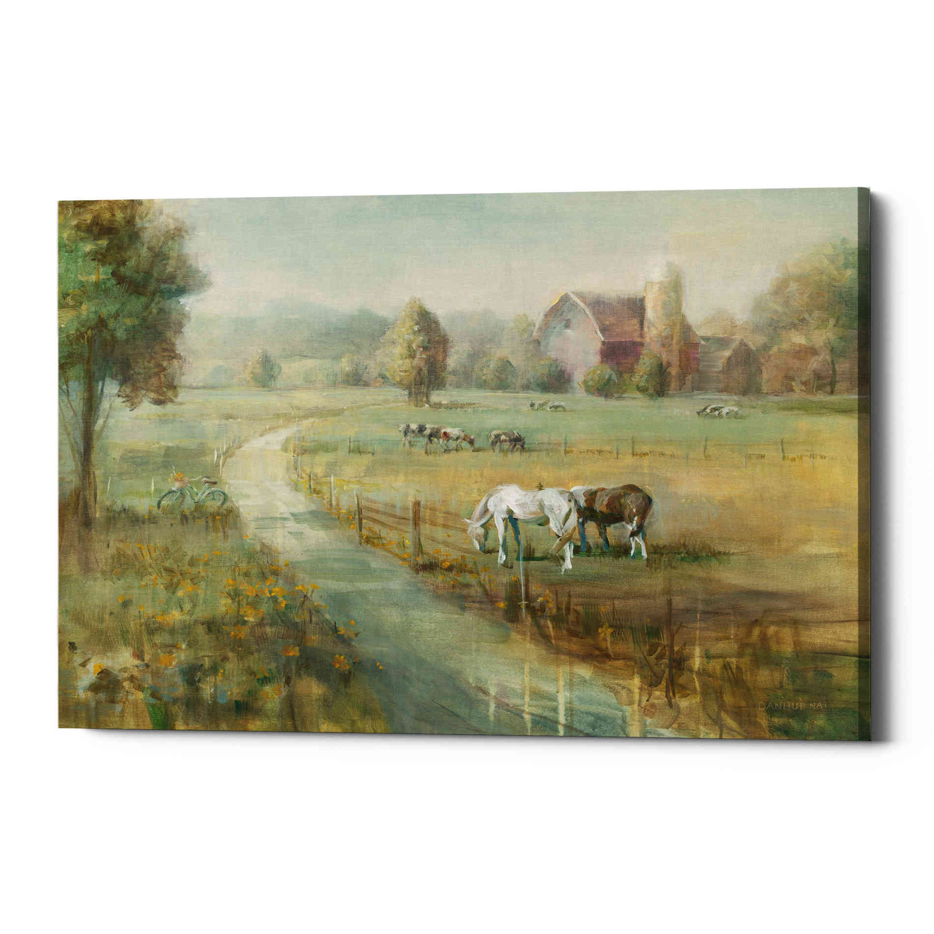'Tranquil Farm' by Danhui Nai, Canvas Wall Art