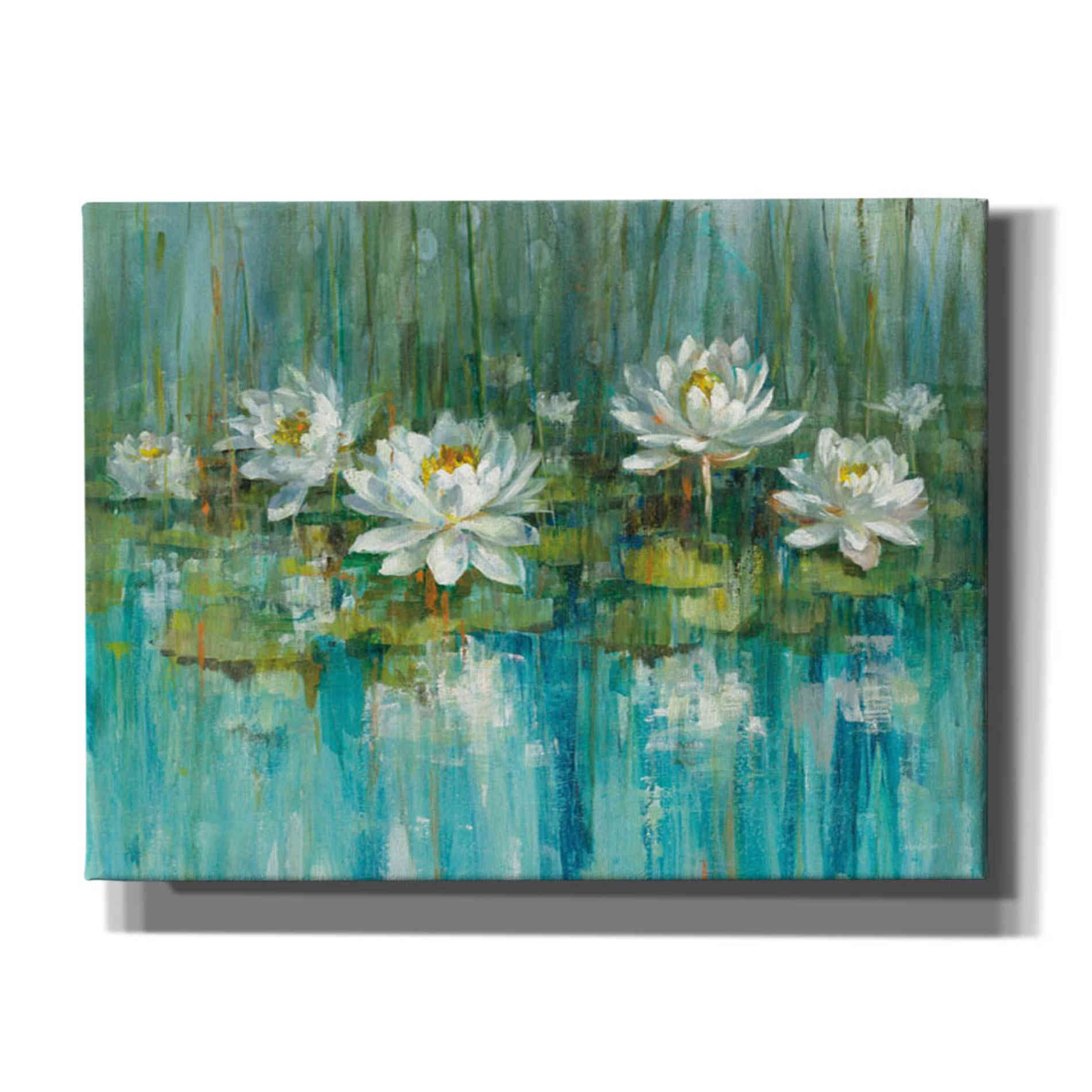 'Water Lily Pond' by Danhui Nai, Canvas Wall Art