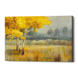 'Yellow Landscape' by Danhui Nai, Canvas Wall Art