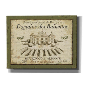 'French Wine Label III' by Daphne Brissonet, Canvas Wall Art