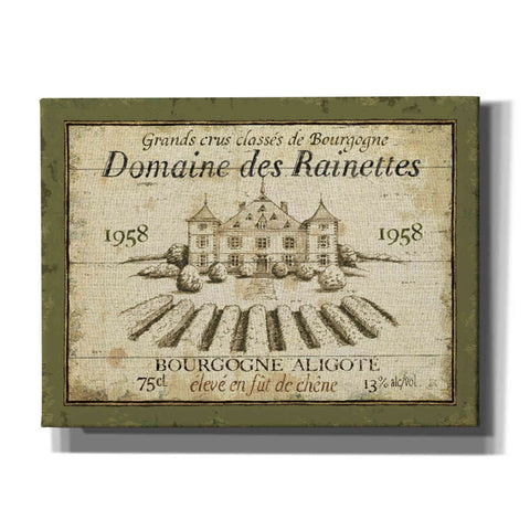 Image of 'French Wine Label III' by Daphne Brissonet, Canvas Wall Art