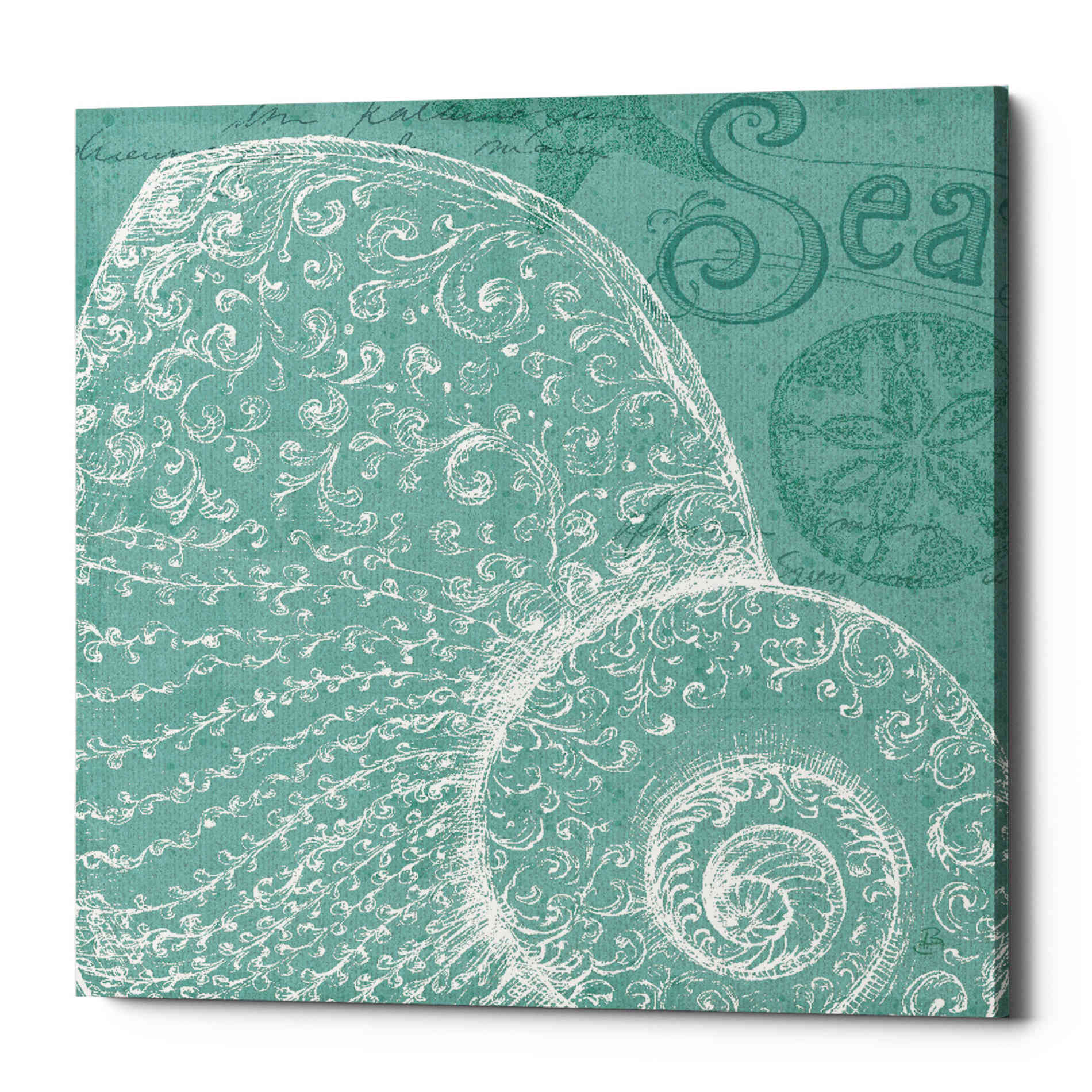 'Aqua Treasure IV' by Daphne Brissonet, Canvas Wall Art