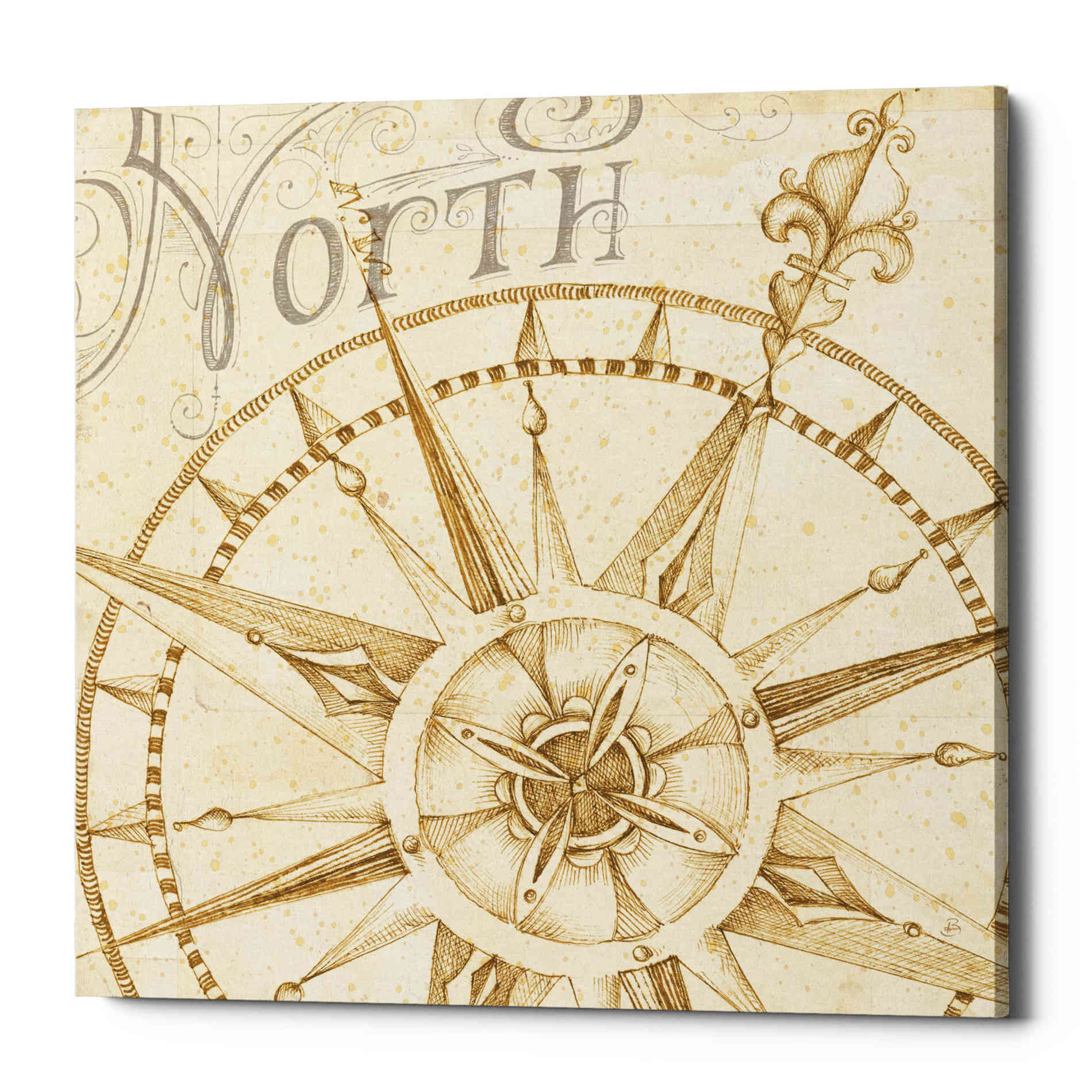 'Coast to Coast Sepia I' by Daphne Brissonet, Canvas Wall Art