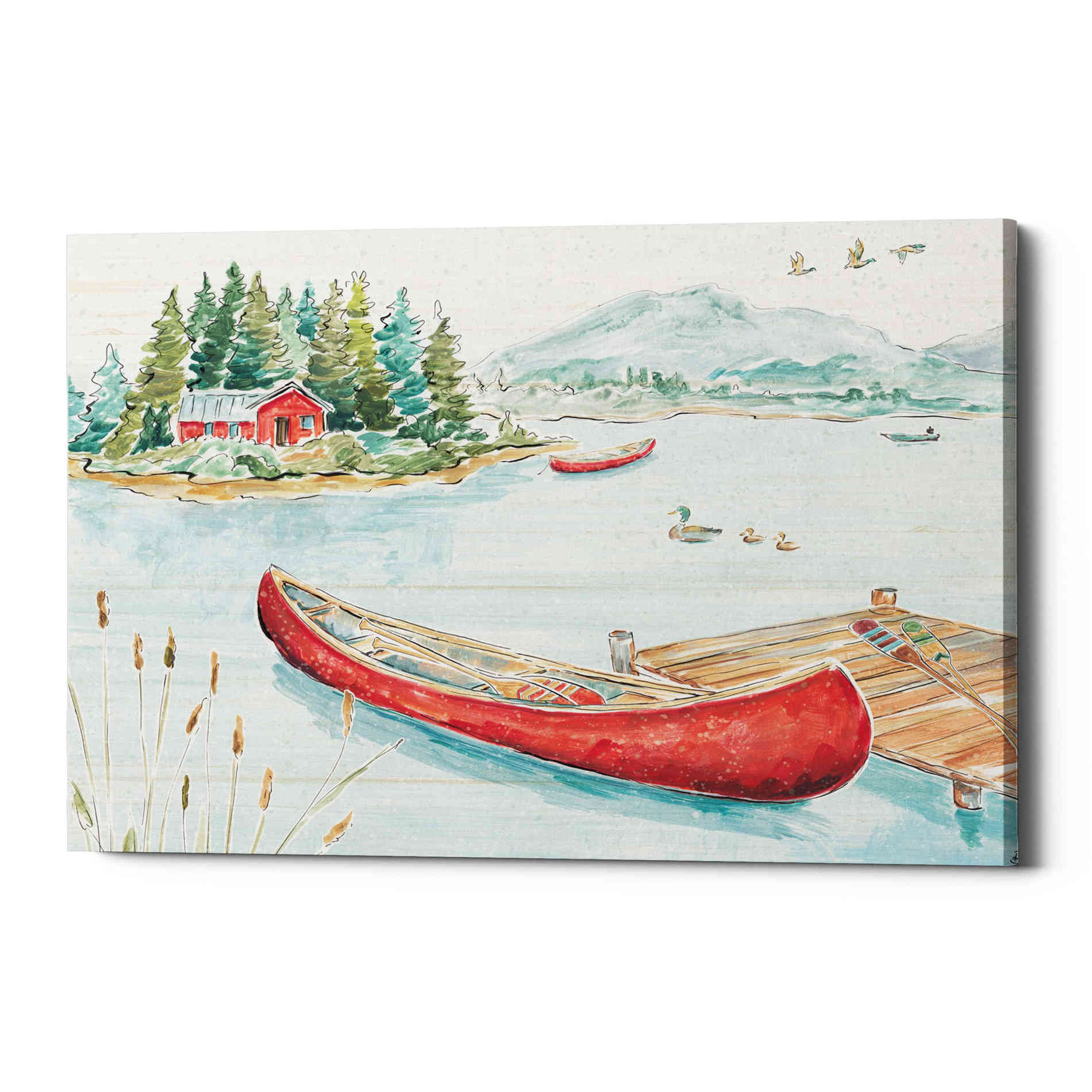 'Lake Moments II' by Daphne Brissonet, Canvas Wall Art